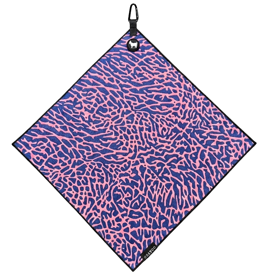 THE NAVY/PINK CEMENT GOLF TOWEL