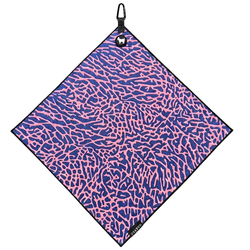 THE NAVY/PINK CEMENT GOLF TOWEL