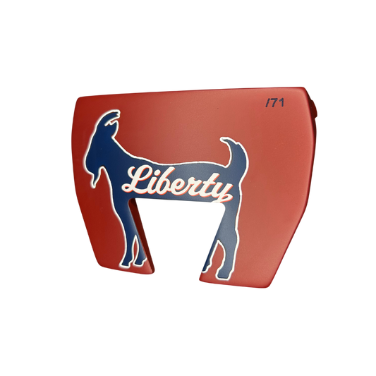 THE RED LIBERTY UNIVERSITY MALLET PUTTER