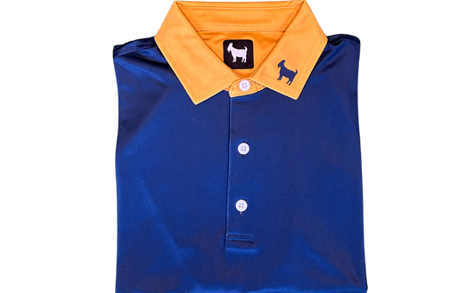 THE NAVY/GOLD POLO
