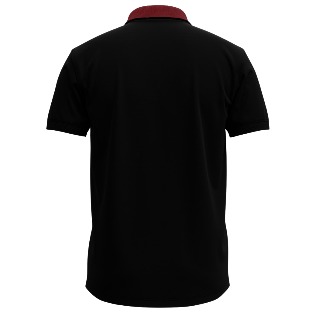 FBA Uniform POLO BLACK (RED COLLAR)