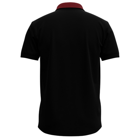 FBA Uniform POLO BLACK (RED COLLAR)