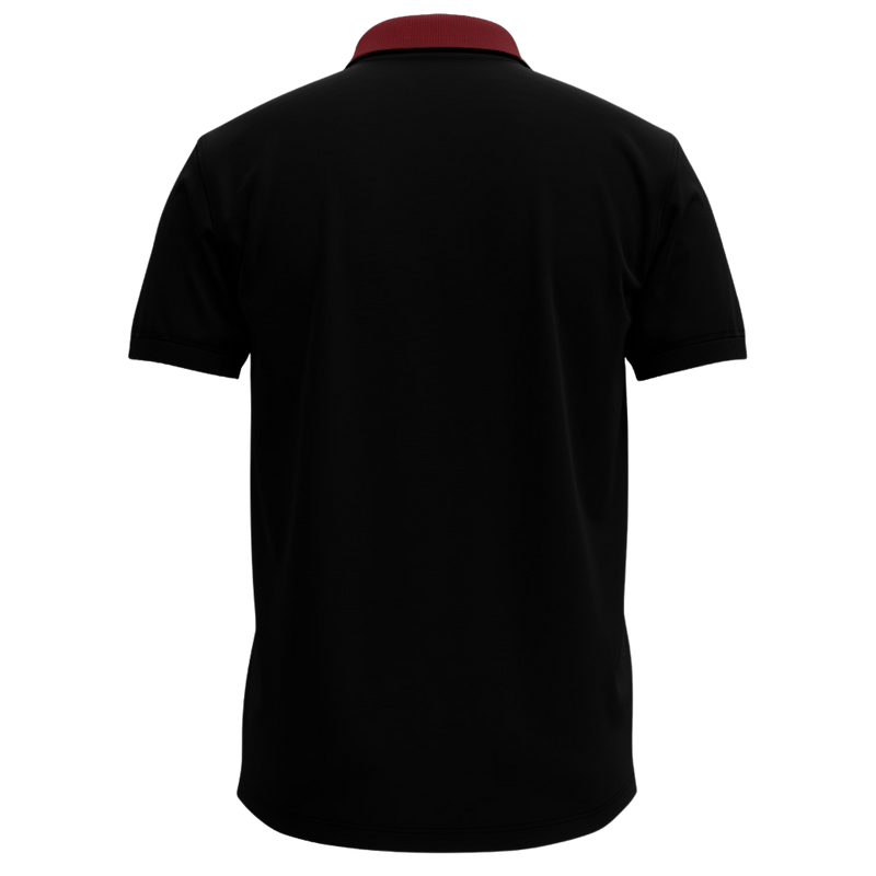 FBA Uniform POLO BLACK (RED COLLAR)