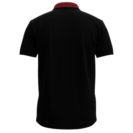 Uniform POLO BLACK (RED COLLAR) - FBA