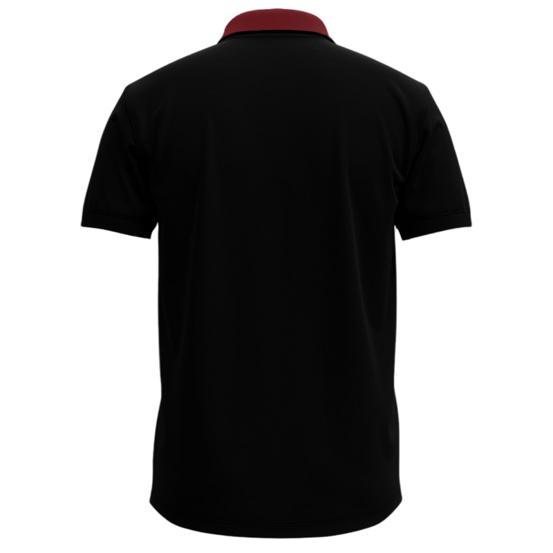 Uniform POLO BLACK (RED COLLAR) - FBA