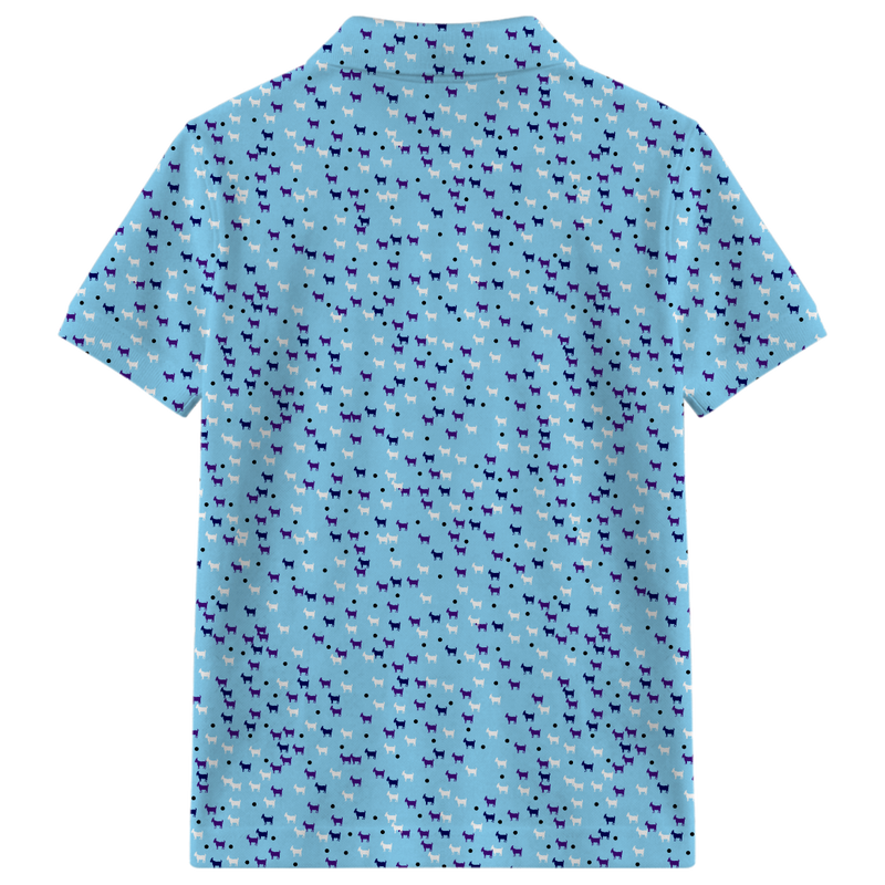 THE BABY BLUE DANCING GOATS YOUTH POLO
