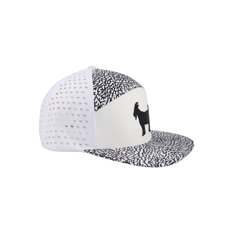 WHITE EP 6-PANNEL GOAT GOLF HAT