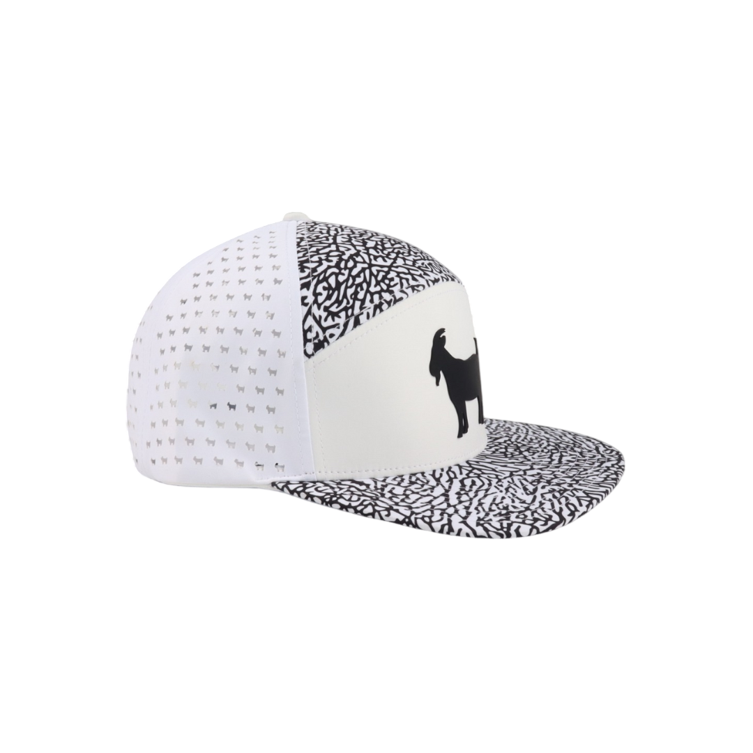 WHITE EP 6-PANNEL GOAT GOLF HAT