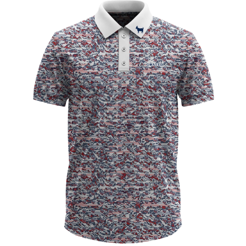 THE LIBERTY GLITCH CAMO POLO