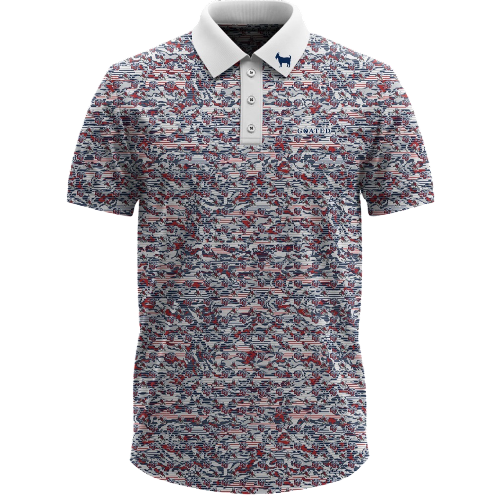 THE LIBERTY GLITCH CAMO POLO