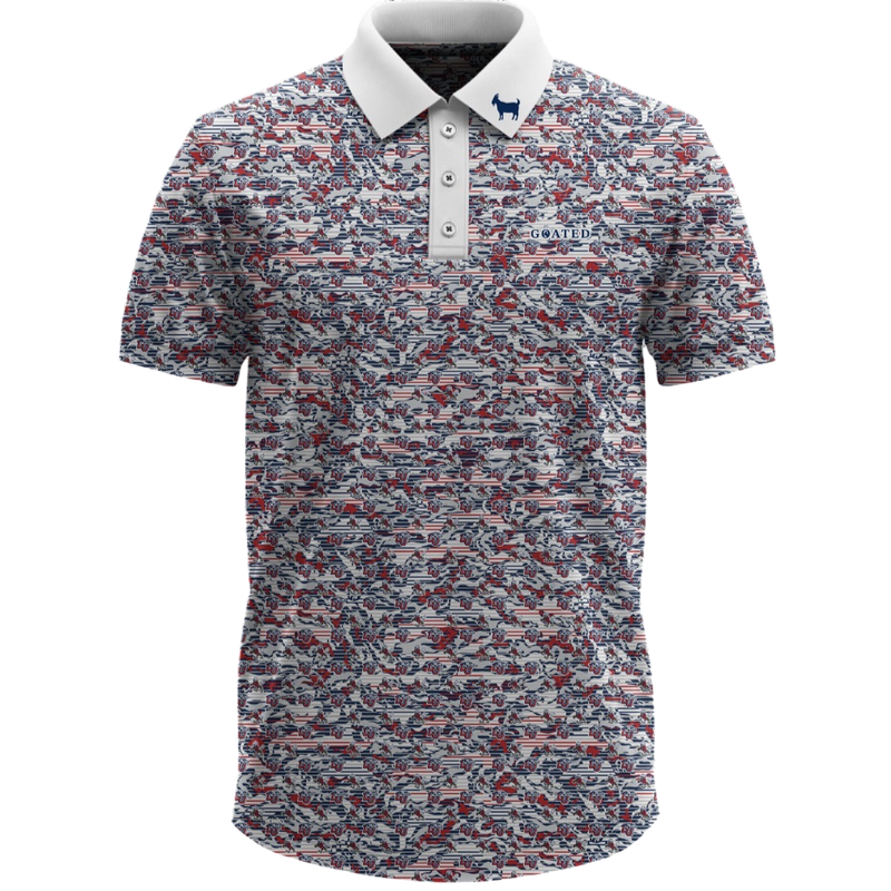 THE LIBERTY GLITCH CAMO POLO