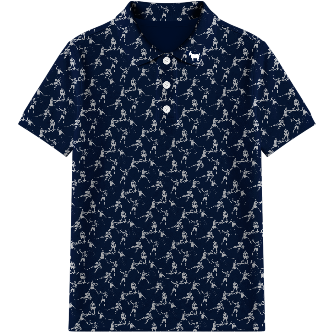 THE BLUE ICONS YOUTH POLO