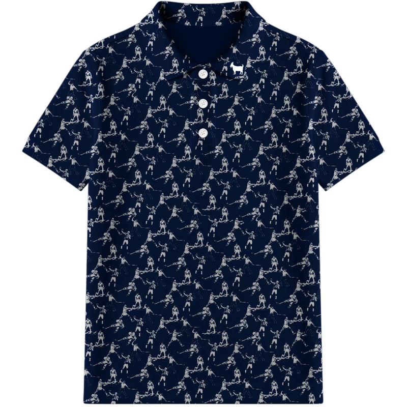THE BLUE ICONS YOUTH POLO