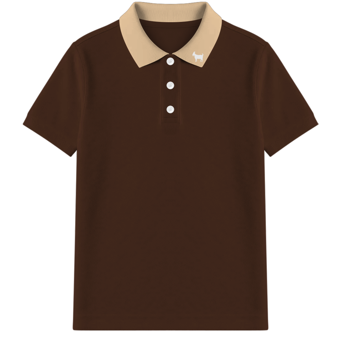 THE BROWN/TAN YOUTH POLO