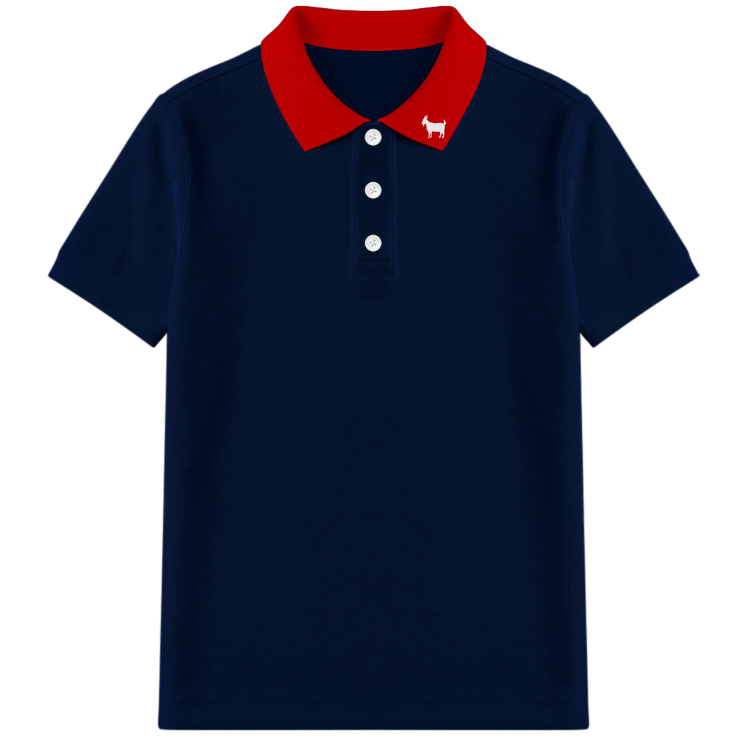 THE BLUE/RED YOUTH POLO