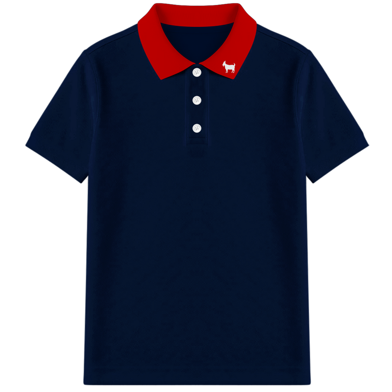 THE BLUE/RED YOUTH POLO