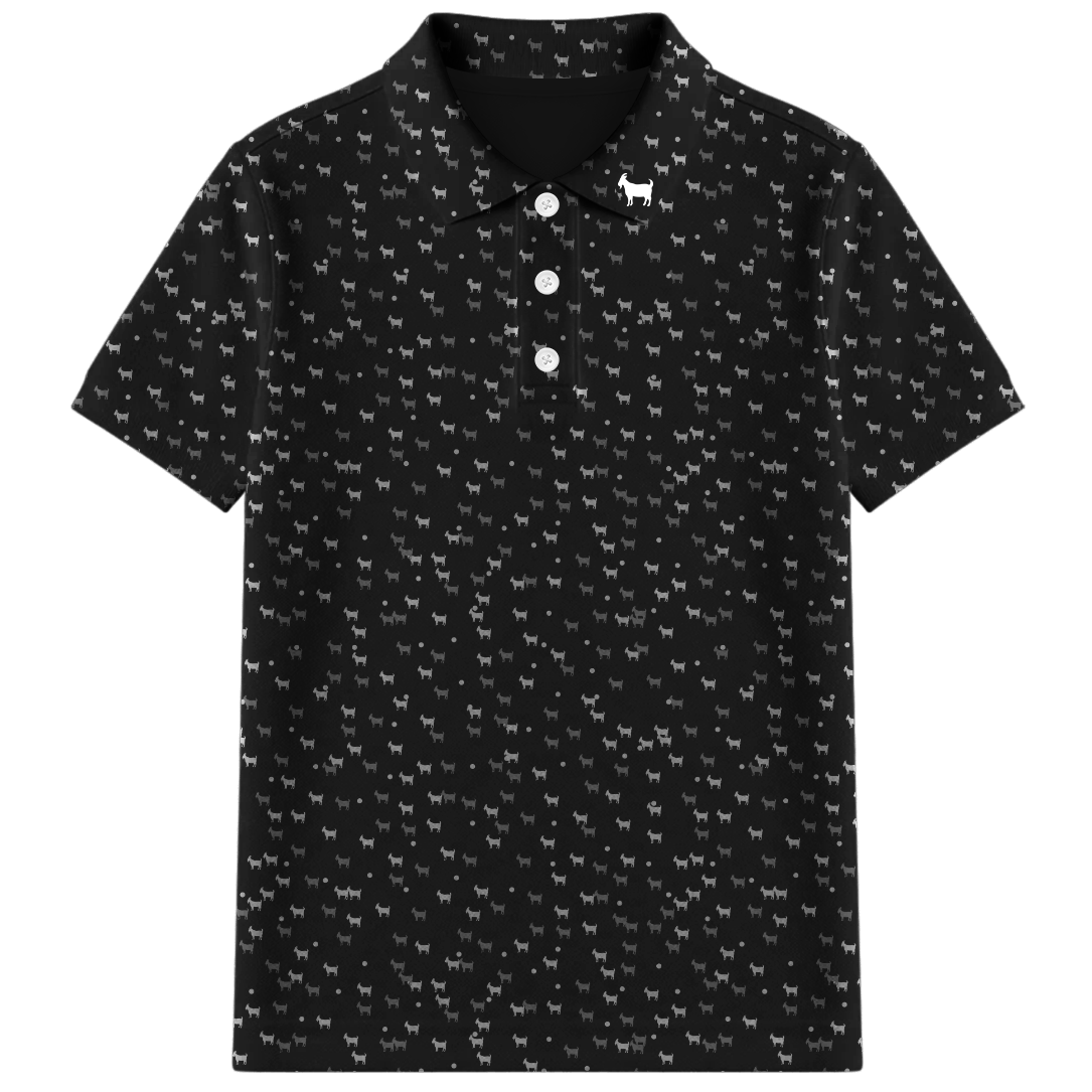 THE BLACK DANCING GOATS YOUTH POLO