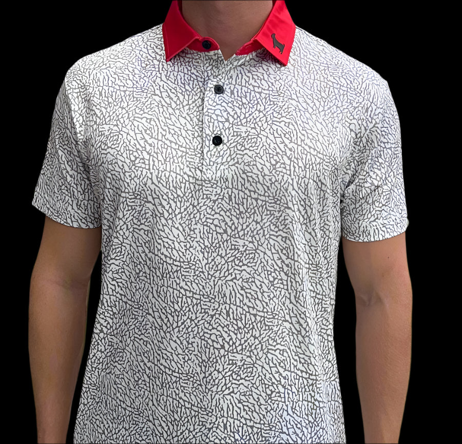 THE CEMENT WHITE MEN'S POLO