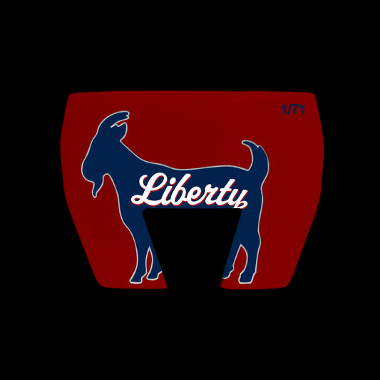 THE RED LIBERTY UNIVERSITY MALLET PUTTER