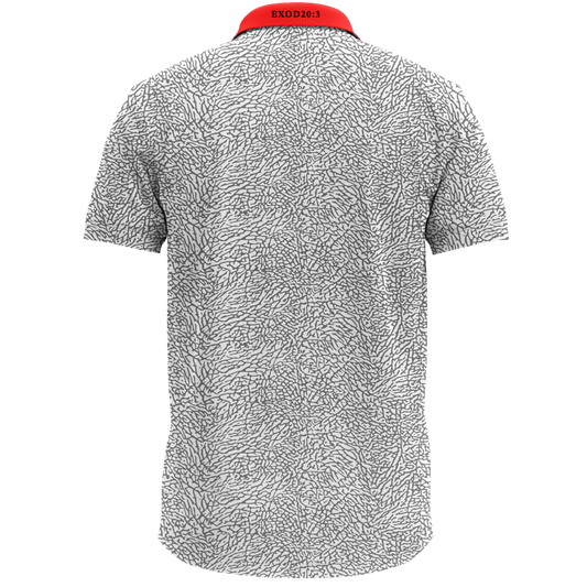 THE CEMENT WHITE MEN'S POLO