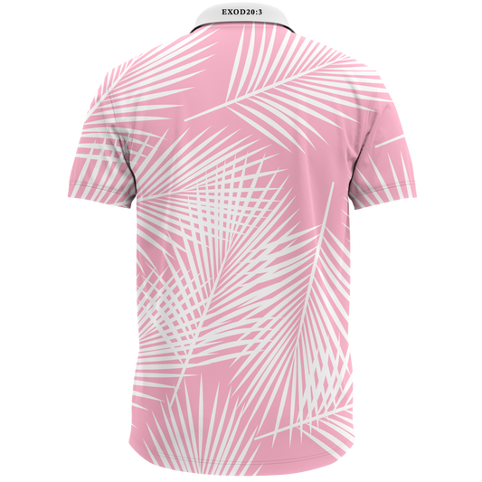 THE PINK PALM MEN'S POLO