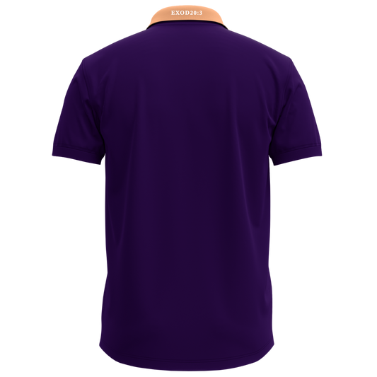 THE PURPLE/PEACH MEN'S POLO