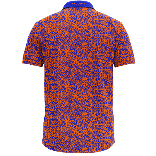 THE BLUE/ORANGE CEMENT POLO