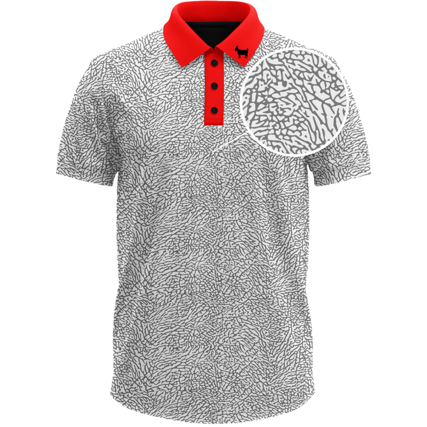 THE CEMENT WHITE MEN'S POLO
