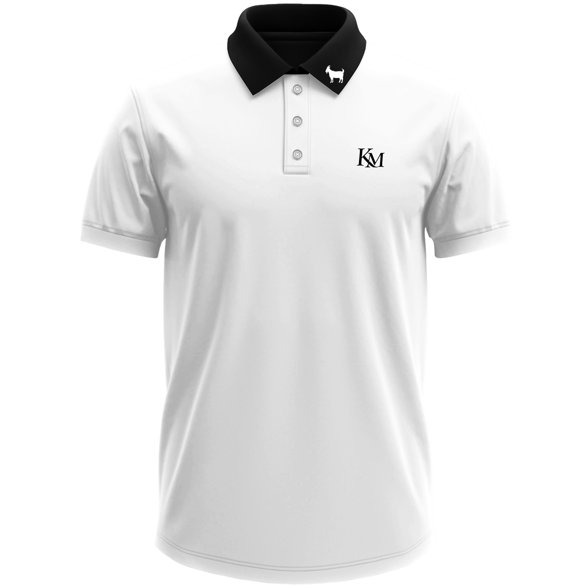 KEN MCELROY POLO (WHITE/ BLACK COLLAR) (PRE-ORDER)