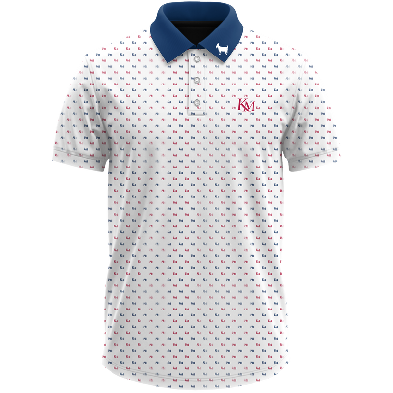 KEN MCELROY POLO (WHITE/ BLUE COLLAR) (PRE-ORDER)