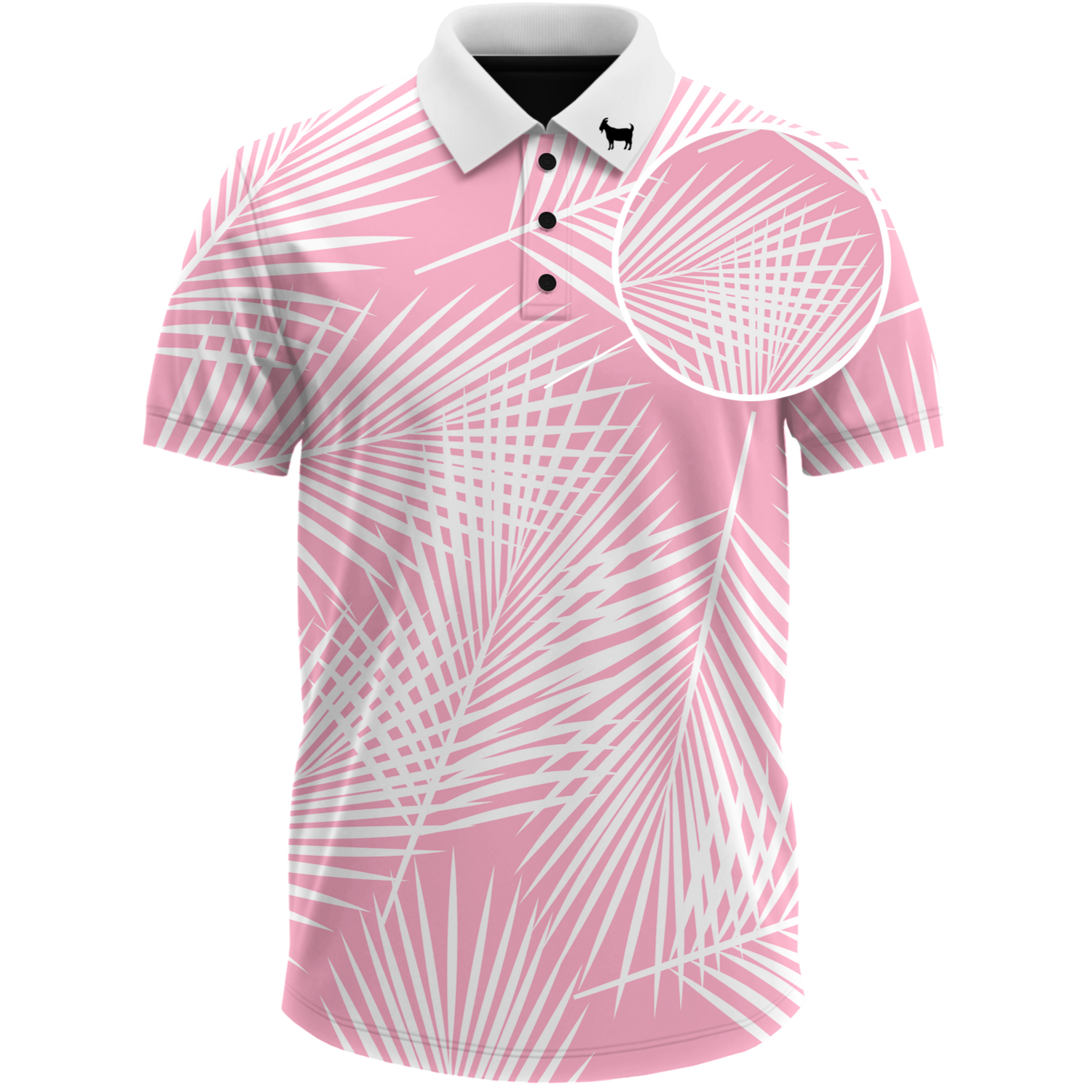 THE PINK PALM MEN'S POLO