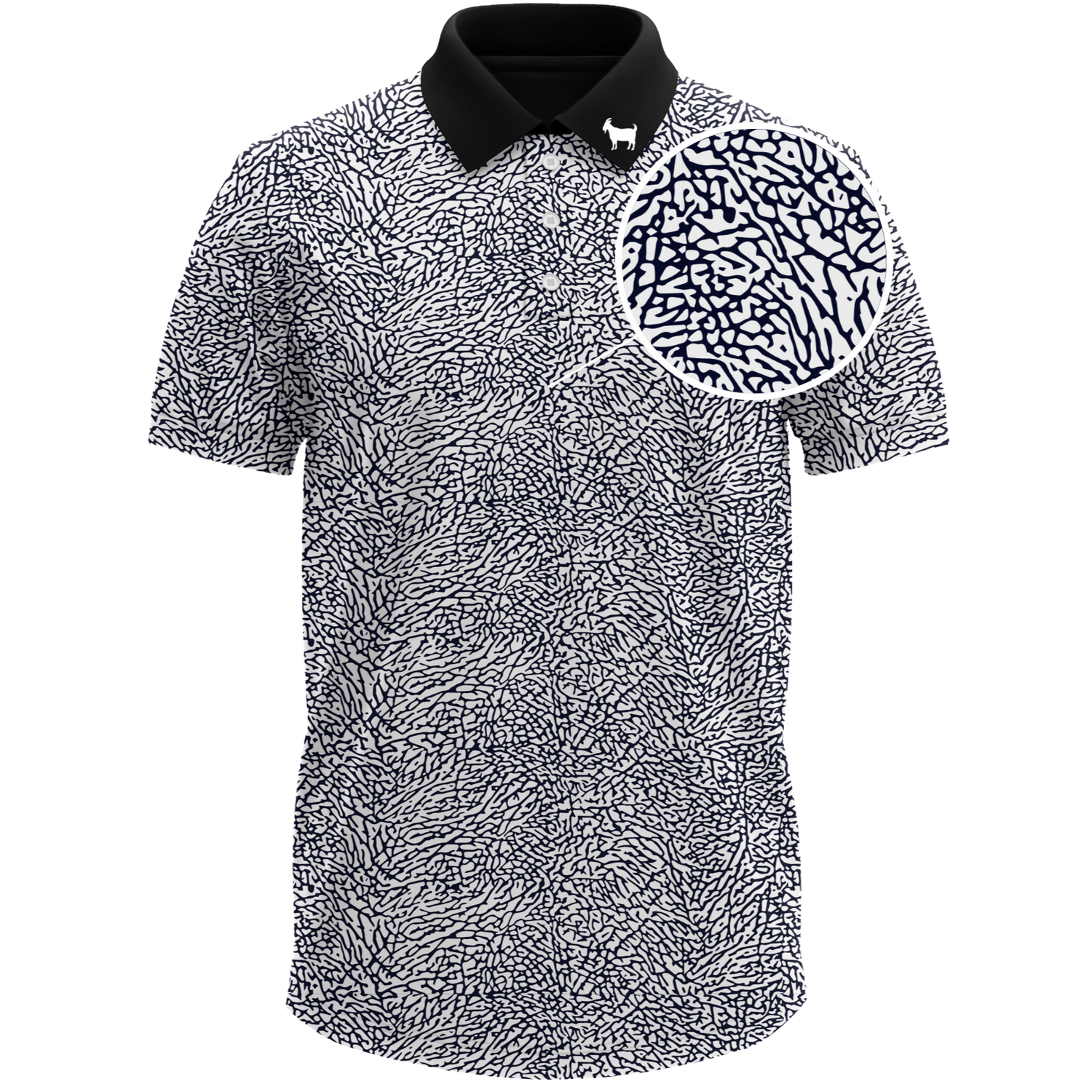 THE WHITE/BLACK CEMENT POLO