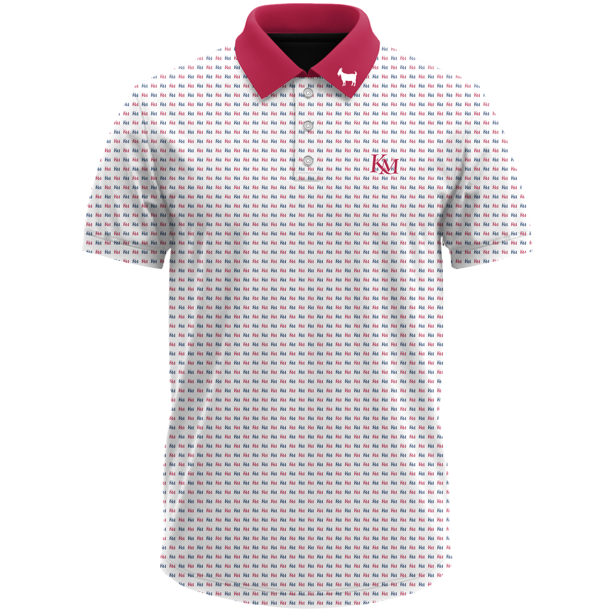 KEN MCELROY POLO (WHITE/ RED COLLAR) (PRE-ORDER)