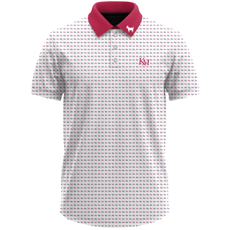 KEN MCELROY POLO (WHITE/ RED COLLAR) (PRE-ORDER)