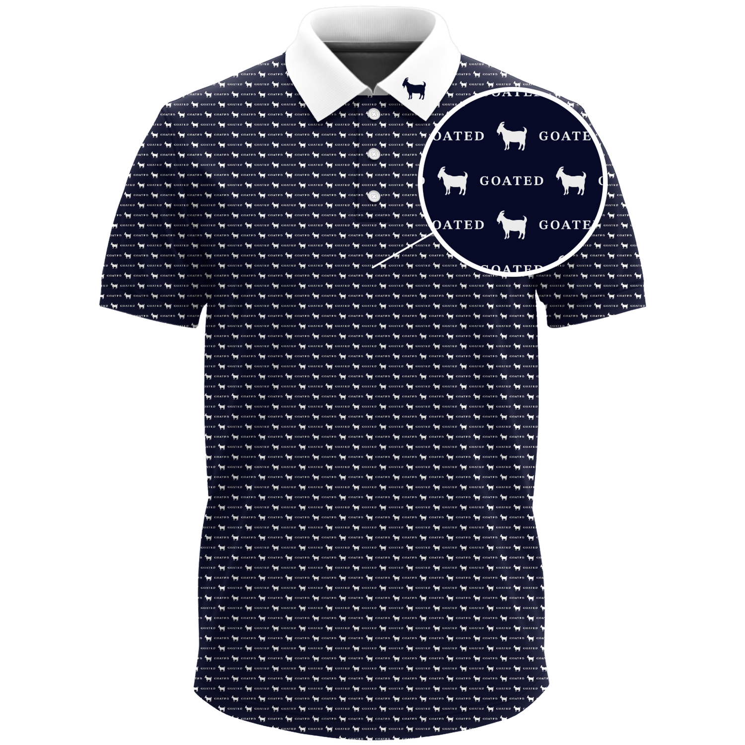 THE NAVY/WHITE POLO